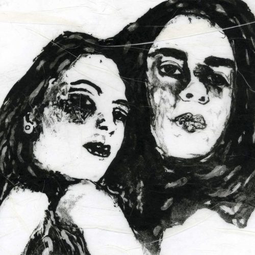 Duelo #1, 2001. Fotograbado sobre papel vegetal. 25 cms x 25 cms