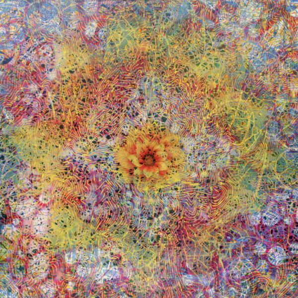 Flor #1, 2020. Mixta sobre lienzo. 132 cms x 122 cms