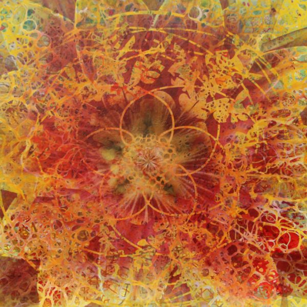 Flor #2, 2020. Mixta sobre lienzo 132 cms x 122 cms