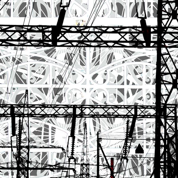 Estructuras complejas #4, 2022. Obra gráfica impresa sobre papel 100% de algodón. 70 cms x 100 cms