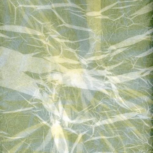 Huellas de Luz # 10, 2004. Monotipia y calcografía sobre papel de pergamino. 56 cms x 45 cms