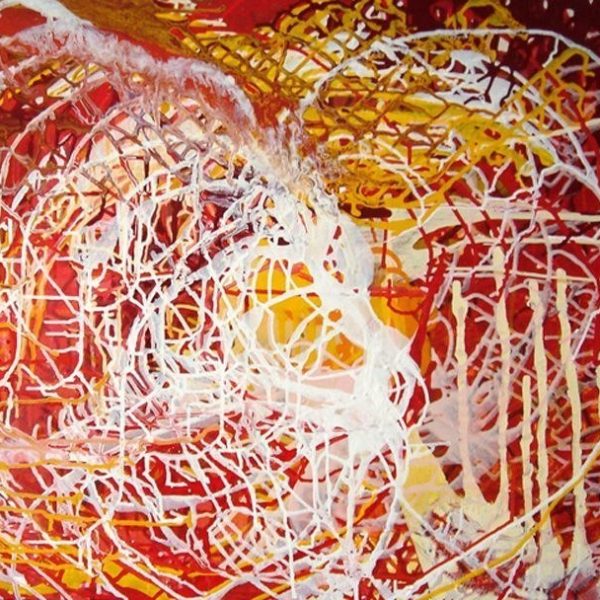 Corazón, 2005. Mixta sobre lienzo. 90 cms x 110 cms