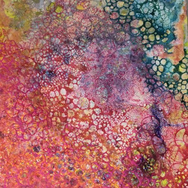 Coral Rojo. Técnica mixta sobre lienzo. 97 cms x 79 cms
