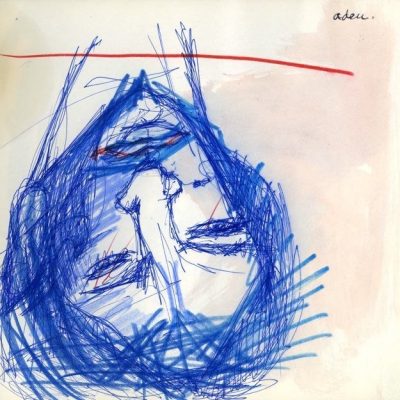 Adeu, 2005. Lapicero y lápiz de color sobre papel 25 cms x 25 cms